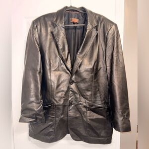 Danier Leather Blazer, black